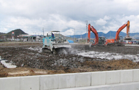 スタビライザーによる駐車場の改良 スタビライザーによる駐車場の改良